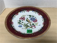 Peacock plate, woods & sons, England 11 " diameter