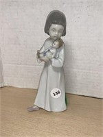 Lladro Figurine - Girl with Doll 7 " tall