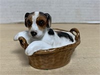 Royal Doulton HN2597 " puppy in basket "