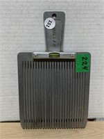 Vintage Barber Flat Top comb with Level by Miller