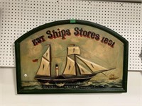 Wooden sign 36 " 24 " Ships Store