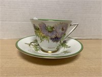 Royal Doulton Teacup & Saucer Gamis Thistle