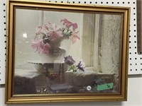 Framed Print " Flowers on Windowsill "