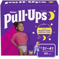 Huggies Pull-Ups Girls Training Pants, 3T - 4T, 60