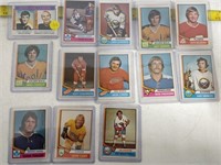 Qty 13 1973-74 OPC Hockey Cards