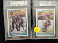 Qty 2 1894-85 Gretzky Cards