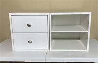 2 Drawer/Shelf Cabinets