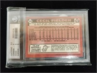 1986 Cecil Fielder Graded Card