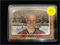 1966-67 Bobby Hull Autographed Topps Card