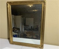 Gold/Wood Border Mirror