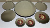 Set of 11 Candle Mirrors