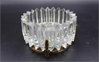 Small Cut Crystal Bowl & Stand