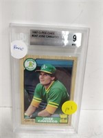 1987 O-Pee-Chee #247 Canseco graded 9 rookie