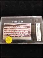 1971 Topps #357 Cincinnati Reds graded 8 card