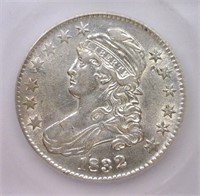 1832 Capped Bust Silver Half Lrg. Letters ICG AU55