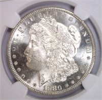 1880-S Morgan Silver $1 NGC MS66