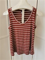 Old Navy Ladies Size M Tank Top Brown White New