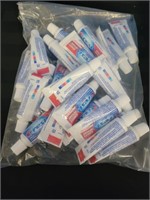 Crest toothpaste 20Ml.  22 tubes in bag NEW