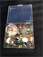 Acrylic Box of jewellery for crafters
