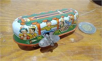Vintage West Germany Wind-Up Tin Toy