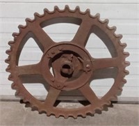 Large Massey-Harris Wheel Cog 25"D