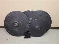 4 round bar table metal bases