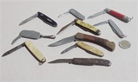 10 Vintage Jack Knives