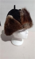 Men's Fur & Wool Hat Sz 7 3/8"