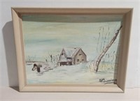 Signed Jim Dunfield Oil On Board Painting 18x14"
