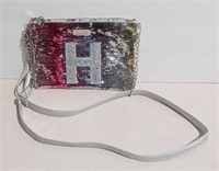 Justice Sequined Cross Body Purse