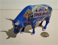 Cow Parade Figurine " Broadway" Small Chip To Ear