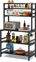 5-Tier Kitchen Bakers Rack with Hutch
