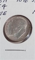 1964 US 90% Silver Dime AU55