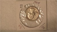 1964 Washington Silver Quarter - AU