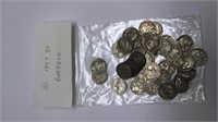 40 1937 D Buffalo Nickels worth $1.00 each