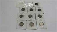 10 Assorted Buffalo Nickels worth $5.00 each