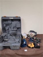 Ryobi battery powered tool set with hard case