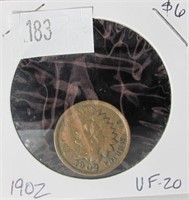 1902 Indian Head Penny - VF20 Condition