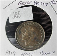 1919 Half Penny