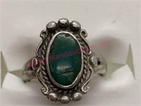 Sterling silver turquoise ring sz 6.5