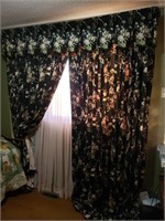 Curtains with rods