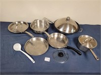 Pans and pot
