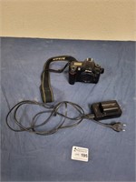 Nikon digital camera with battery, charger, card