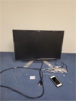 Monitor, cords, and apple phone