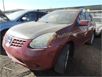 2008 Nissan Rogue JN8AS58V88W146963 Red
