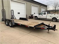 '04 Towmaster 6.5'x18.5' Dbl. Axle Flatbed Trailer