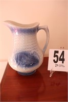 Vintage (9 1/2" Tall) Stoneware Pitcher (Rm 1)