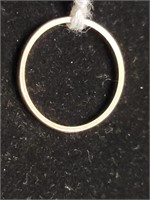 14k gold band ring.   There is wear on the design