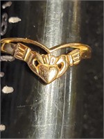 Claddagh ring 585 14k gold & hallmarked