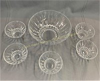 Crystal salad set, Ensemble de salade en cristal